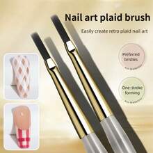 5Pcs Elastic Nail Art Sweep Brushes, DIY Gradient & Ombre Painting Tools For Gel Polish, Professional Manicure Accessories