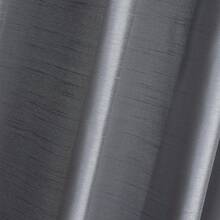 2 Panels Rod Pocket Faux Silk Semi-Sheer Curtains For Living Room Bedroom - 灰色 - 查看 3