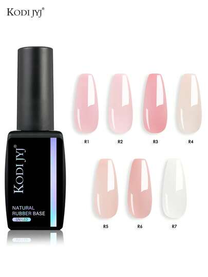  KODI JYJ 天然橡胶底胶指甲油 12ml 半永久 UV LED 裸色指甲底油 美甲果冻色底胶指甲油 混合凝胶指甲油