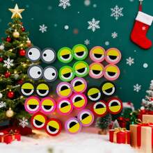 14pcs Colorful PVC Cartoon Frog Eye Hole Shoe Decorations, Shoe Accessories, Frog Ornaments, Children/Student Gift, Christmas Gift - Multicolor - View 7