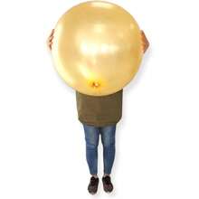 Globo Gigante Latex 36" Pulgadas 90cm Fiesta Decoracion Cumpleaños Graduaciones XV Años Bodas Navidad Hallowen1 Ideal para Inflar con Helio Aire o llenar de Agua 1Pza Plateado - plateado - Ver 3