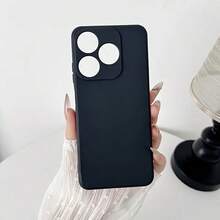 1pc Black Precise Hole Anti-Drop Phone Case, Suitable For MOTO G PLAY 2025/MOTO G 5G 2025/MOTO G PLAY 5G 2026/MOTO G15/MOTO G05/MOTO G35 5G/MOTO G75 5G/MOTO EDGE 50 And Similar Models, Anti-Drop Phone Case, Transparent Phone Case, Minimalist Phone Case, Solid Color Phone Case, TPU Anti-Drop Phone Case - Black - View 6