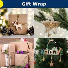 1pc Extra Strong Jute Twine, 656 Feet (200m) - No Electricity Or Battery Needed, Ideal For DIY Arts, Crafts, Gardening, Gift Wrapping & Art Projects - Khaki - View 3