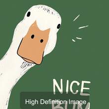 1幅装裱/未装裱的“可爱屁股”趣味傻鹅帆布海报，绿色，古怪的浴室幽默墙面艺术印刷品，简约厕所美学装饰复古画，适用于公寓、客厅、卧室、现代家居装饰 - 彩色 - 查看 5