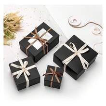 Mcfleet Black Gift Boxes With Lids 4x4x4 Inches 25 Pack Groomsmen Proposal Cardboard Craft Gift Box For Christmas, Wedding, Graduation, Holiday, Birthday Presents Packaging - Nhiều màu 343 - Xem 4