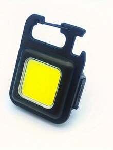 DP-10141 Nueva luz de trabajo COB recargable por USB, linterna multifuncional portátil, llavero, lámpara mini para exteriores. - Negro - Ver 5