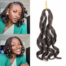 1 Pack Short French Curl Braiding Hair 12 Inch 50g/Pack Crochet Hair For Black Loose Wavy Pre Stretched Braiding Hair Synthetic Hair Extensions - Multicolor - View 12