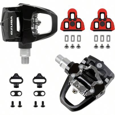 Compatible With Shimano SPDSL And Shimano SPD System For Indoor Fitness Exercise Bike Bicycle Pedals And Cleats With 9 16" Heavy Duty Spindles Sealed Bearing