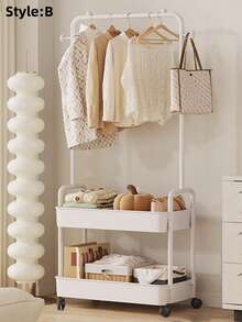 Multifunctional Portable Closet Organizer, Clothes Rack, Shoe Rack, Storage Rack, Suitable For Living Room, Entryway, Bedroom, Study, Office, Holiday Gift, Valentine's Day Gift, Children's Gift - Multicolor - View 12