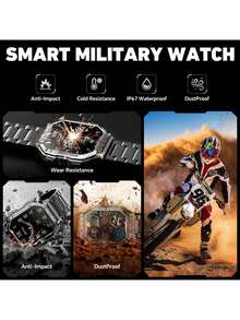 Hwagol KR82 650 MAh 2.01-Inch HD Display Black And Silver Men's Electronic Watch, Men's Smartwatch, Supports Wireless Calls, GPS Location And Tracking, Multiple Sports Modes, Health Monitoring, Suitable For Daily Use, Office, Fitness And Sports. Men's Watch, Women's Watch, Christmas Gift. It Comes With Two Different Strap Materials And Is Therefore Suitable For Various Wearing Situations. - màu đen - Xem 7