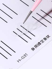 2张法式图案黑色透明美甲贴纸，快速绘制网格模板带定位线，可重复使用亚克力美甲贴纸，适用于美甲和足疗。 - 黑與白 - 查看 7