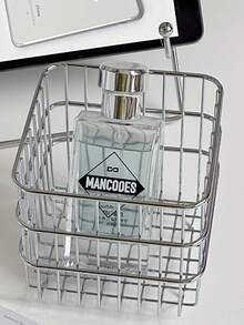 不锈钢方形金属收纳篮，家用桌面杂物收纳篮，化妆品整理篮，置物架收纳篮，桌面铅笔收纳篮，浴室收纳篮，多功能收纳篮，母亲节礼物，置物架收纳篮