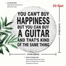 2D Flat, 2D Flat Printing, Pair Of Guitars Bought For Joyful Similarity, Metal Plate Design, Suitable For Home, Office, Bedroom Decoration, Coffee Shop Decoration, Garage Decoration, Etc.Holiday Gift, 20 * 20cm/.8 *.8in, Perfect For Room Decoration - 圖片色 - 查看 2