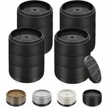 Risers Bed Risers Heavy Duty 1 Inch, 2 Inch, 3 Inch, 4 Inch Round Adjustable Bed Lifts Riser For Desk Legs Table Couch Sofa Chair Refrigerator Washing Machine (1 Inch, Black, 4 Pack ) - Black 4 Pack - View 9