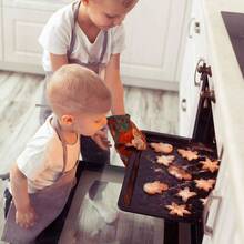 3 Set Nonstick Oven Liner Bottom Of, 16x20 Inch Thick Heavy Duty Oven Liner, Reusable BBQ Grill, Easy To Clean Barbecue Grilling - Black - View 7