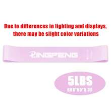 便携式健身训练器材 橡胶阻力带 瑜伽健身房弹力带 力量训练 普拉提 CrossFit 女性举重运动 - 彩色 - 查看 11