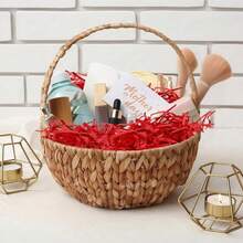 25克、150克，丝绸礼品包装填充纸，适用于婚礼、情人节、万圣节、父亲节、母亲节、派对装饰，褶皱丝绸碎纸，丝绸拉菲草，易碎礼品保护 - 紅色 - 查看 3