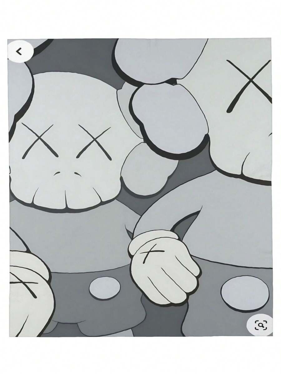 Kawss Merch Kawaii Kaw Blanket For Men Women Warm Cozy Fluffy Throw Blankets For Bed - màu đen - Xem 1