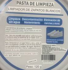 1 PIEZA DE PASTA PARA LIMPIEZA DE ZAPATOS BLANCOS 120 GRAMOS DE PRODUCTO - Blanco - Ver 3
