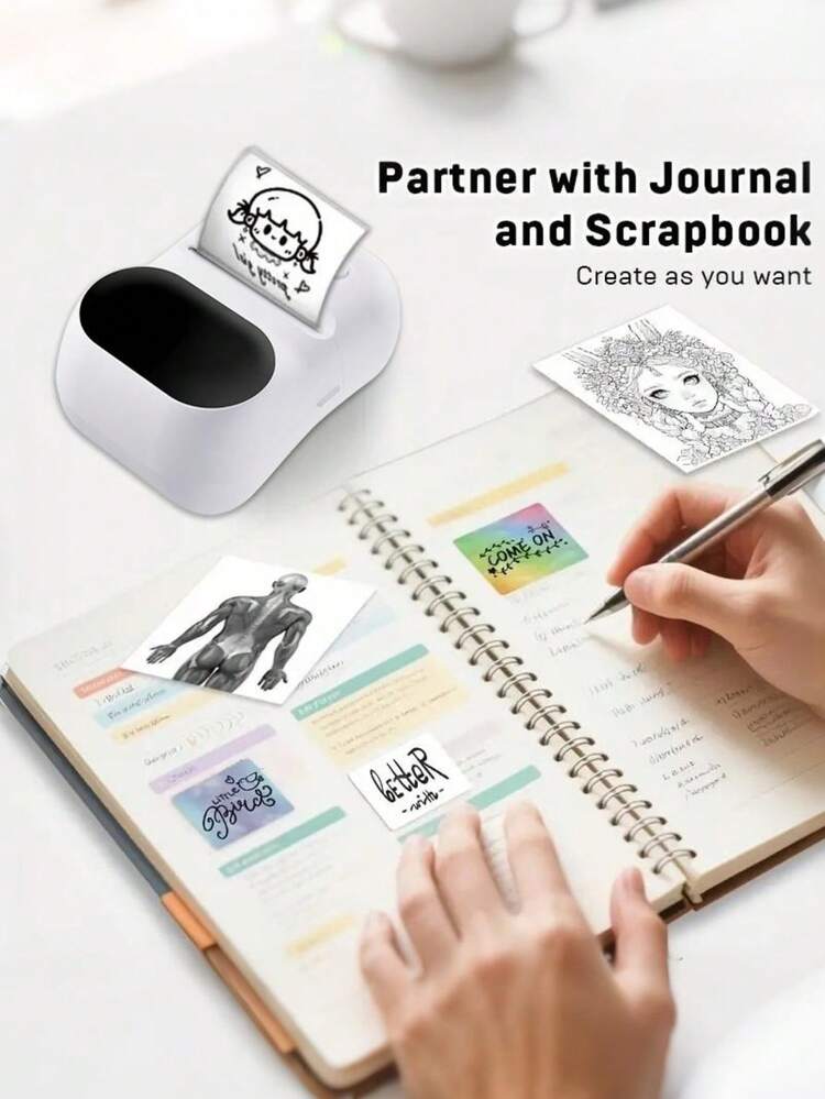 1 Máy in nhãn nhiệt không dây di động, Máy in mã vạch nhiệt, Kết nối không dây, Nhỏ gọn và nhẹ, In đơn sắc, Thích hợp để đi du lịch và sử dụng với máy tính bảng, Quà tặng Giáng sinh và năm mới, Sử dụng cho gia đình, văn phòng, học tập, Có sạc USB, Thiết kế nhỏ gọn, Di động, Hỗ trợ iOS và Android, Bao gồm 1 cuộn giấy nhãn 40*30 - Nhiều màu - Xem 5