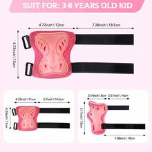 6件套护膝、护肘和护腕套装 - 专为轮滑、骑行、BMX自行车、滑板、直排轮滑、滑板车等运动设计 - 彩色 - 查看 11