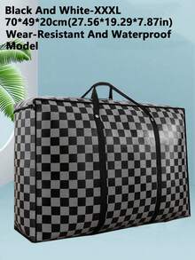 大容量可折叠搬家袋 - 采用防水防潮无纺布和牛津布制成，配有结实的手柄；重型可折叠行李/搬家/衣物/床上用品收纳袋，飞机图案；多用途，可用于打包、宿舍/出租房收纳、季节性衣物收纳、洗衣等。 - 彩色 - 查看 5