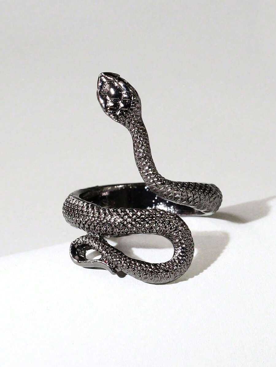1 pieza Anillo de serpiente exagerado y de moda - Anillo de serpiente - Ver 1