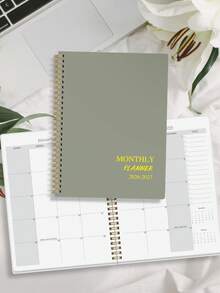 Trees 2026-2027 年月度计划本 - 两年日历，宽敞的月度布局，带有笔记和待办事项清单，是工作、学习或个人日程安排的理想之选，办公用品，圣诞礼物 - 橄欖綠 - 查看 3