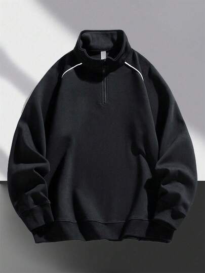 Sudadera de cuello alto sencilla y casual de moda para jóvenes, color único, nueva para el otoño