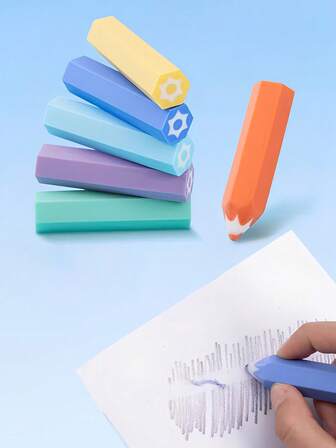 六角形橡皮擦，不掉屑，不留残渣。文具，橡皮擦，学生专用，不掉屑，不留残渣。