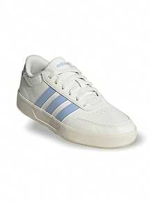 Adidas Breaknet 3.0 女式运动鞋 透气吸汗 弹性好 百搭 纯色Logo 易洗快干 日常户外步行 女款 白色/蓝色 JQ6055 - 白色/藍色 - 查看 7