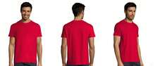 THEGEWA PACK OF 10 T-SHIRTS, ASSORTED COLORS: BLACK, WHITE, AND MORE COLORS, LIGHT AND COOL. Plain, Regular, Asymmetrical, Spring Festival, MULTICOLOR - Red - View 4