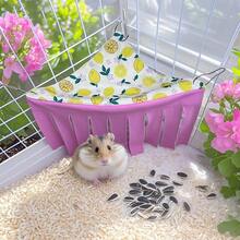 Small Pet Hideaway House, Hanging Corner Hideout For Small Animals, Cozy Corner Pet Hammock Tent, Washable Play & Resting Habitat For Hamsters, Ferrets, Squirrels, Sugar Gliders, Chinchillas, Rabbits, Hedgehogs (Exclusive Pattern) - Multicolor - View 21