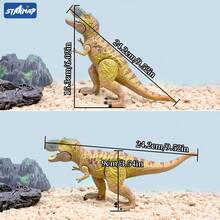 Plastic Children's Collectible Model Toy Realistic Velociraptor Dinosaur Toy, Ideal Educational Toy For Boys And Girls, Birthday Gift. The Dinosaur's Arms, Legs, Tail Can Move, Mouth Can Open And Close, Head Can Rotate. - Multicolor - View 7