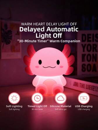 โคมไฟกลางคืนซิลิโคนรูปไดโนเสาร์หกเหลี่ยม, โคมไฟสัมผัสอัจฉริยะ, USB ชาร์จใหม่ได้, มีสามระดับความสว่าง, ตัวเลือกแสงอุ่น/หลากสี, และตัวตั้งเวลาปิดอัตโนมัติ 30 นาที สามารถใช้เป็นไฟสร้างบรรยากาศตกแต่งเดสก์ท็อปในร่ม และเป็นของขวัญที่เหมาะสำหรับเพื่อนร่วมชั้น, เพื่อน และครอบครัว, เหมาะสำหรับคริสต์มาส, ฮาโลวีน หรือวันเกิด