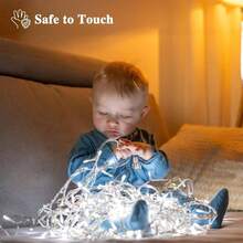 240LED 88Ft Connectable String Lights Indoor Outdoor Wire Warm White Lights Twinkle Fairy In With Timer Bedroom Classroom Wedding Tree Patio Decor - Cold White + 500LED - View 6