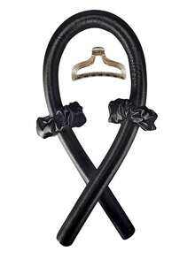 三件套泡沫睡眠卷发器，仙女粉海绵，大波浪卷发器，无需加热即可卷发，卷发器，美发产品及配件，适用于理发店、美容院、返校季、旅行度假等场合，卷发器，卷发梳，卷发棒，卷发产品，理发师，卷发器，卷发棒，卷发产品，卷发器，卷发工具 - 黑色 - 查看 8