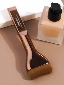 MAANGE 1/2/5/6件套专业化妆刷套装，包含粉底刷、遮瑕刷、眼影刷，采用优质合成毛制成，打造无瑕妆容，多功能面部化妆工具，适用于粉底和面膜涂抹，是化妆初学者的理想之选，助您打造自信妆容，非常适合日常使用和旅行，是送给女性和女孩的理想礼物。 - 咖啡棕 - 查看 9