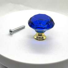 30mm Smooth Round Glass Cabinet Door Knobs/Pulls, Colorful Drawer Handles Suitable For Home, Cabinet, Drawers And Dresser, With Screws - Multicolor - View 46