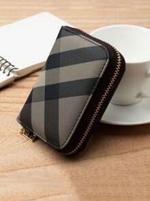 1个拉链小零钱包，男女通用风琴式卡包，多卡位，驾驶证钱包