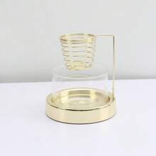1pc Incense Holder With Thick Metal Base & Clear Glass Bowl - Stable, Shake-Free Design For Yoga Rooms, Home Decor, And Meditation Spaces Incense Holder - Multicolor - View 13