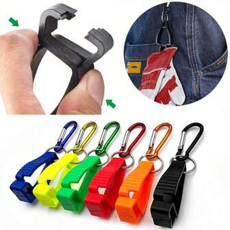 1/3pcs Multi-Functional Outdoor Carabiner Clip, Anti-Lost Key Chain, Work Safety Glove Clip, Phone/Tool Holder