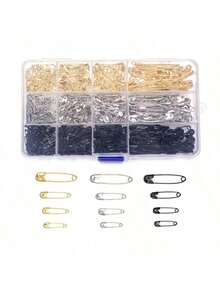 采购120枚各种安全别针，适用于服装工艺、缝纫工艺和艺术、服装制作配件、珠宝制作、万圣节配饰、教师节等场合。 - 彩色 - 查看 11