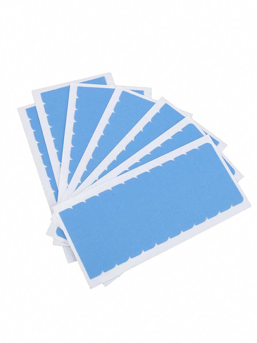 5 cuộn/gói, 60 miếng băng dính hai mặt thay thế cho tóc nối hoặc tóc giả. - Màu xanh nhạt - Xem 1