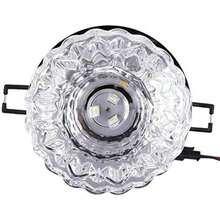 Downlight de Cristal, luz empotrada en el Techo de 3W con Abertura de 5-8 cm, Foco Decorativo para Pasillo Creativo en el Pasillo, Pasillo, Sala de Estar, Dormitorio(Blanco)(default) - Multicolor - Ver 8