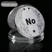 YES/NO Decision Coin, Lucky Coin, Novelty Item To Solve Indecision, Gold & Silver Commemorative Coin - Multicolor - View 5
