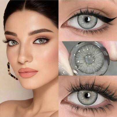 Lentes de Contacto 15 Colores Disponibles | Envío Aleatorio de Tono Sorpresa | Perfectos para Fiestas, Fotografía, Cosplay y Looks Diarios | 14.2mm con 42% Hidratación