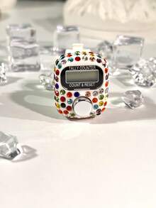 New Convenient Finger Counter, Adjustable Rhinestone Mini Handheld Counter, Electronic Rosary Ring Counter, Prayer Accessories, Multi-Purpose Counter, Compact Fashionable Luxury Ring, Counting Portable For Men & Women, Suitable For Holiday Gifts, Prayer Counting, Etc.