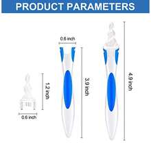 TYUI Q Grips Ear Wax Removal 2025 Q Grips Earwax Removal Tool Spiral Ear Wax Removal Tool Reusable Earwax Removal Kit  Soft Ear Cleaner With 16 Pcs Soft Replacemen - như hình ảnh - Xem 4