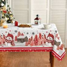 Kitchen Tablecloth - 60" X 104" (Rectangular) + Red - - View 2